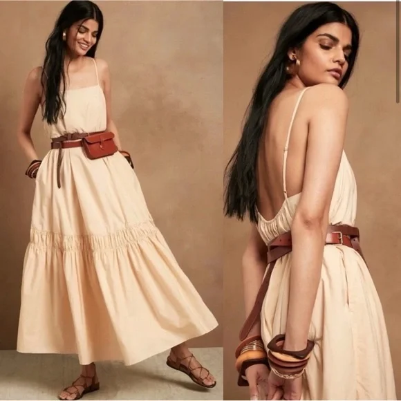 sachin and babi light blue dress Banana Republic | Dresses | Banana Republic Poplin Backless Maxi Dress In  Ivory Size S